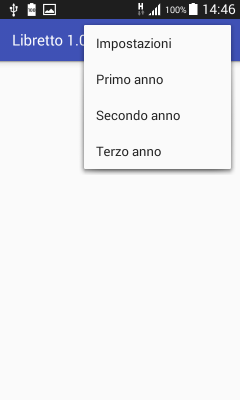 Menu con anni