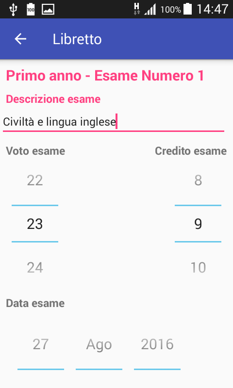 Dati esame 1